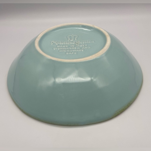 Maioliche Jessica Turquoise Soup Pasta Bowl 9in - Picture 3 of 10